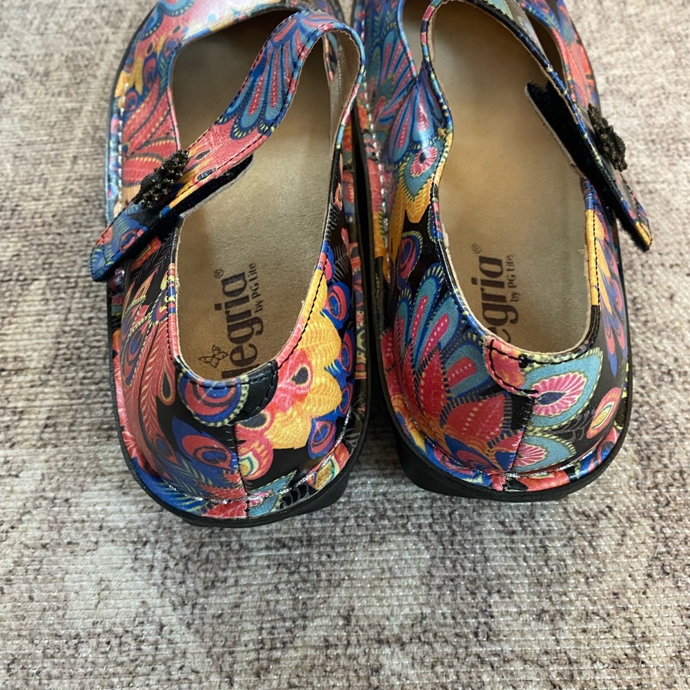 Alegria Paloma In Bloom Mary Jane shoes in multicolor floral size EU40/ US 9.5 - Picture 2 of 5
